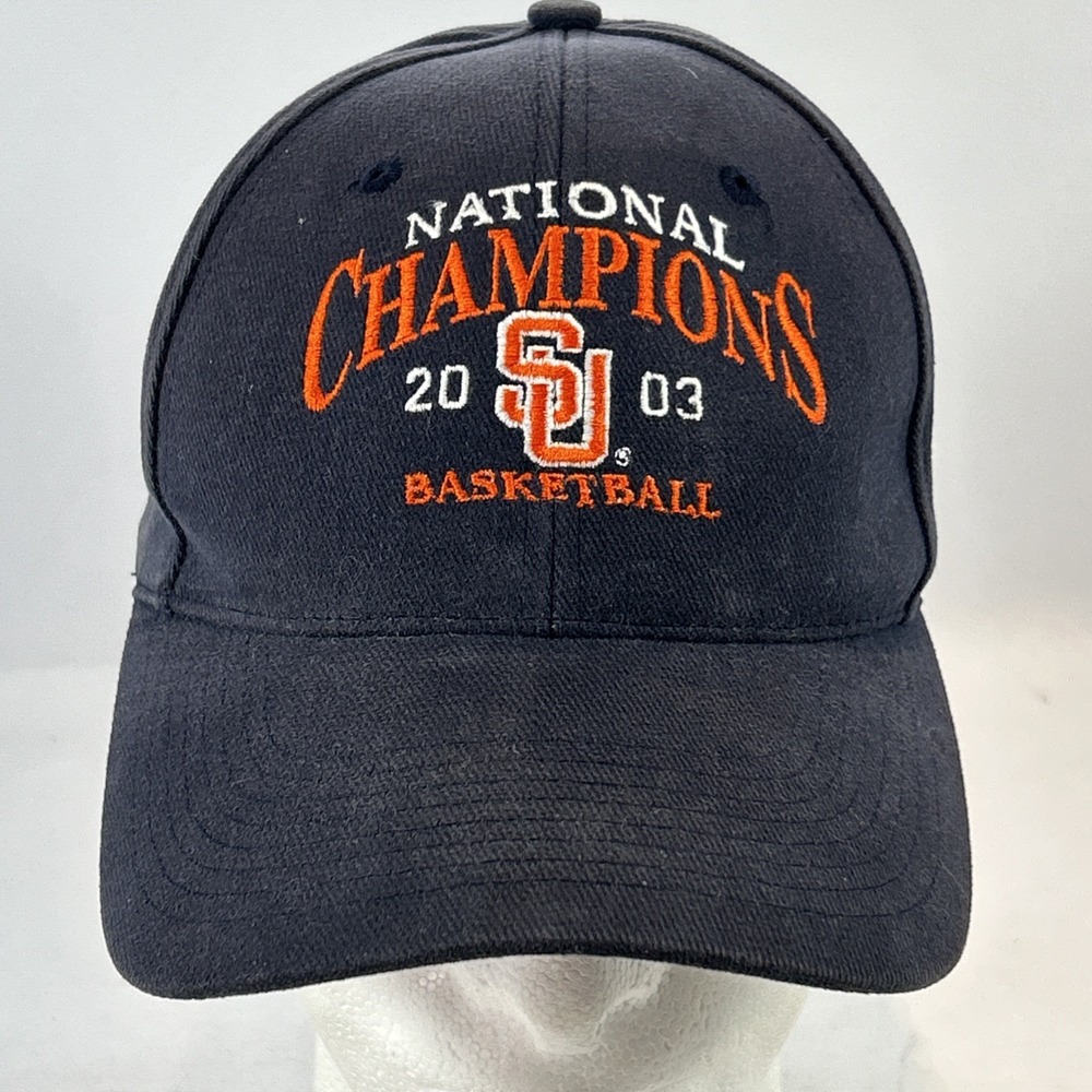 Vintage Syracuse University Hat Cap Strap Back 2003 National Champions Y2K